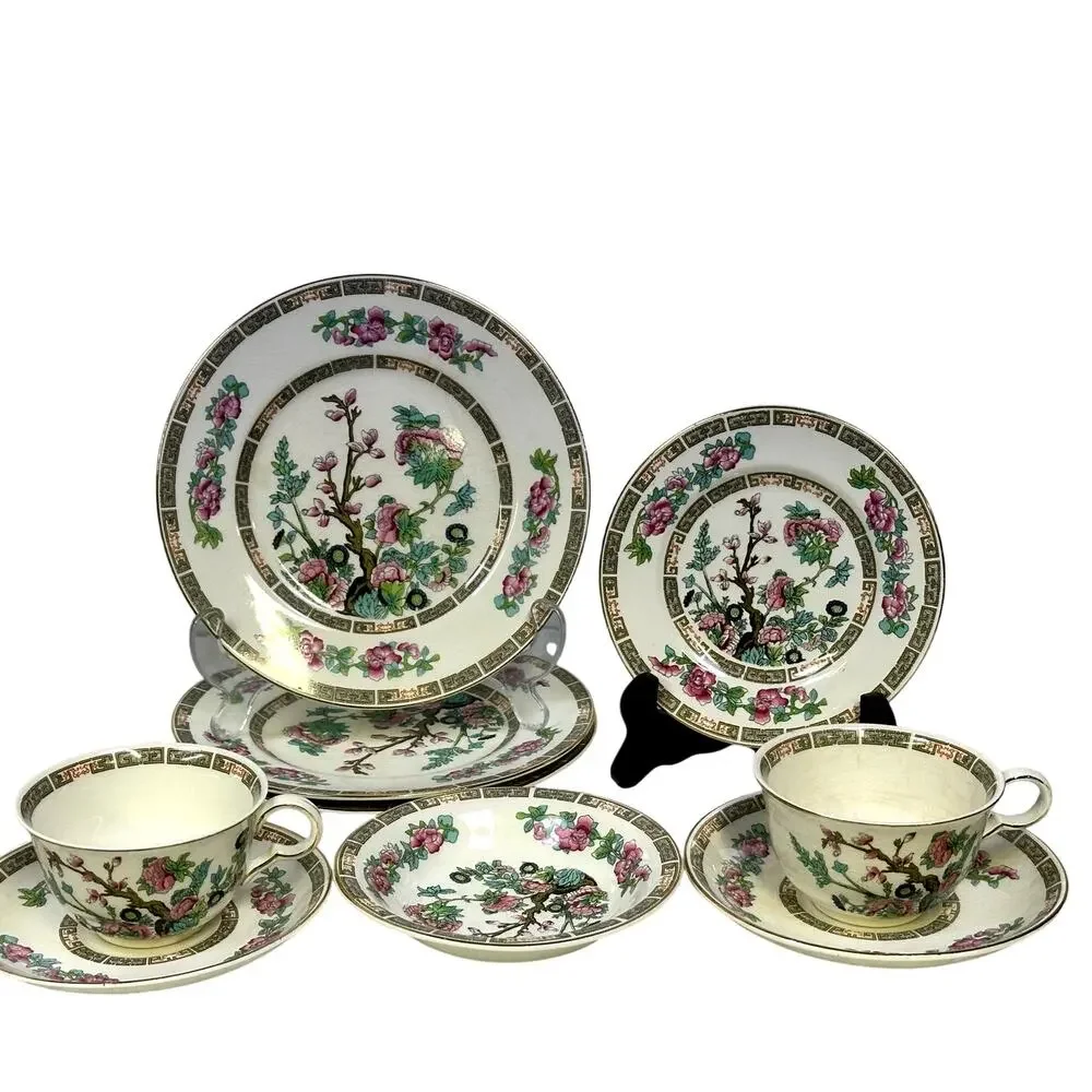 John Maddock & Sons LTD England 'Indian Tree' Vintage 40's-Misc 9-Pieces-Rare